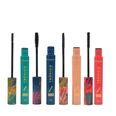 Máscara para Cílios Ruby Rose Trópicos Curva e Volume - comprar online