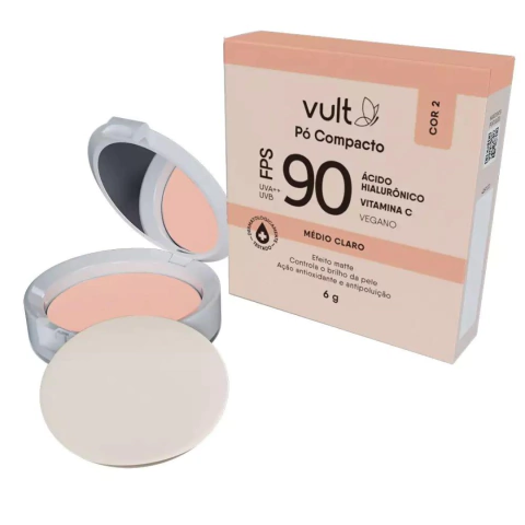 Pó Compacto Facial Vult FPS 90