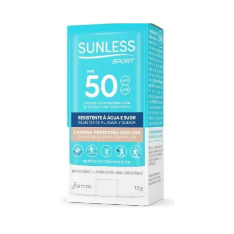 Protetor Solar Facial Sunless Sport Bastão Fps50 15g - comprar online