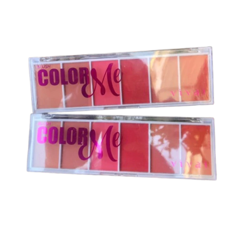 Paleta de Blush 6 Cores Matte Color Me Vivai - comprar online