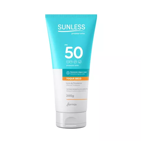 Protetor Solar 50 FPS sunless Farmax 200g - comprar online