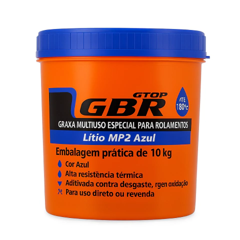 Graxa Azul GTOP 10kg Lítio MP2 | Para Rolamentos e Equipamentos Industriais - comprar online