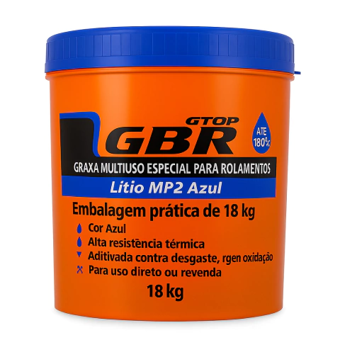 Graxa Azul GTOP 18kg Lítio MP2 | Para Rolamentos e Equipamentos Industriais - comprar online