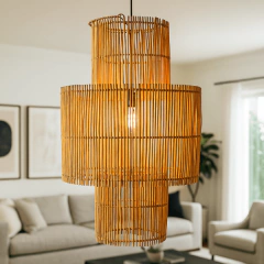 Luminária Pendente em Rattan Hajah na internet