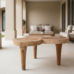 Mesa de Centro Taika em madeira - CarmelaBlend ® | Online e Descomplicado