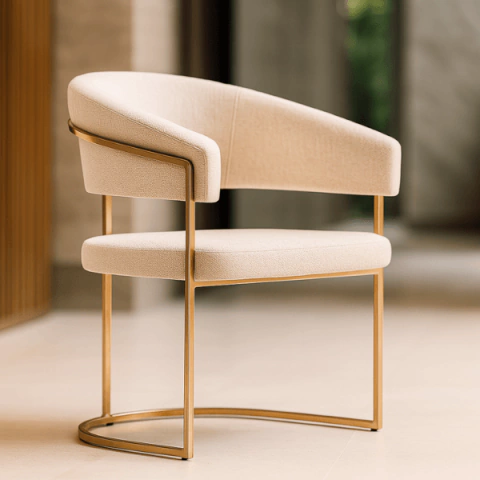 Cadeira Hanna em aço carbono - comprar online