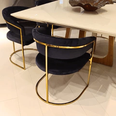 Cadeira Hanna em aço carbono - loja online