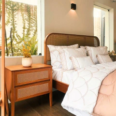 Cama ou Cabeceira Malta em Madeira e Tela - loja online