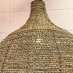 Luminária Pendente Cempaka em fibras marinhas - CarmelaBlend ® | Online e Descomplicado