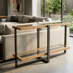 Aparador Marent em madeira e metal - CarmelaBlend ® | Online e Descomplicado