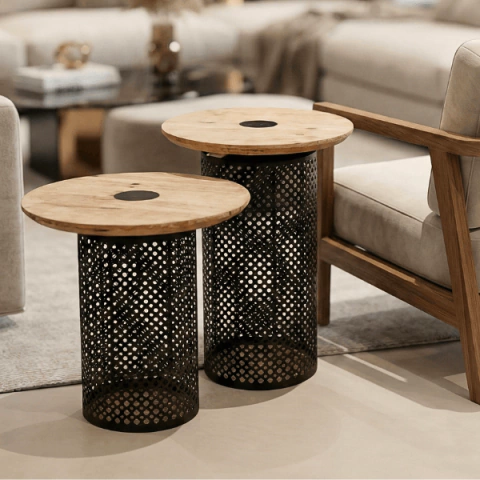 Conjunto com Duas Mesas Zupin - comprar online