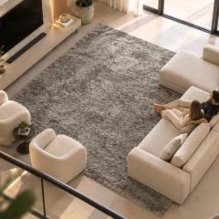 Tapete Nice Shaggy Cinza - comprar online