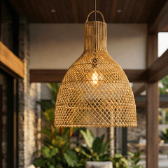 Luminária Pendente Sarai em Rattan - comprar online