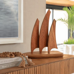 Escultura Veleiro em Madeira - CarmelaBlend ® | O Melhor dos Mundos num Click