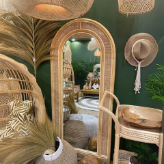 Espelho de piso Bali Selatan em Rattan - comprar online