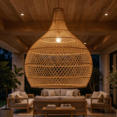 Luminária Pendente Malaha em Rattan - comprar online