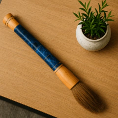 Pincel Decorativo Madeira Azul Marmorizado na internet