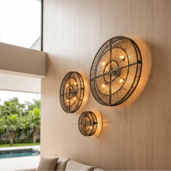 Luminária de Parede Alumínio e Corda Náutica