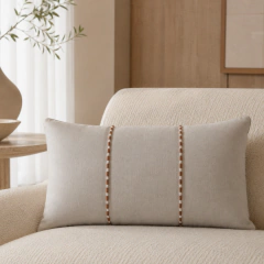 Almofada Slim em Linho e Debrum Due - comprar online