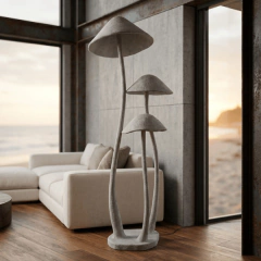 Luminaria Tripla de Piso Santorini Organic - loja online