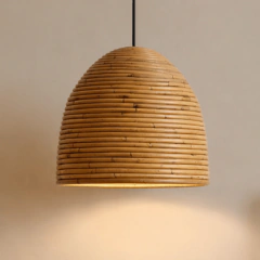 Luminária pendente Taeng em Rattan