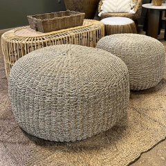 Puff Luna Nature em Fibra Marinha - loja online