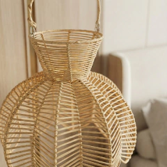Luminária Pendente Tanui em Rattan - CarmelaBlend ® | Online e Descomplicado
