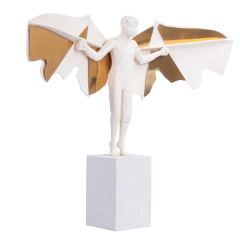 Escultura Asas da Imaginação Two-Tone - CarmelaBlend ® | Online e Descomplicado