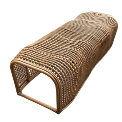 Banco Waves em Rattan