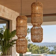 Luminária Pendente Dewi em Fibras Naturais