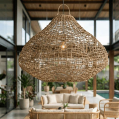 Luminária Pendente Kayuara em Fibras Naturais - comprar online