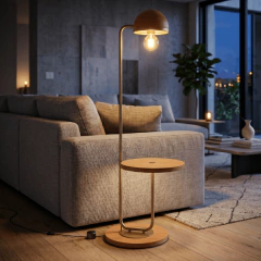 Luminária de Piso James em Madeira - loja online