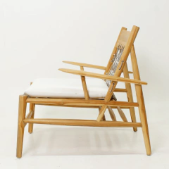 Poltrona Kanoa em Madeira e Corda Náutica - loja online