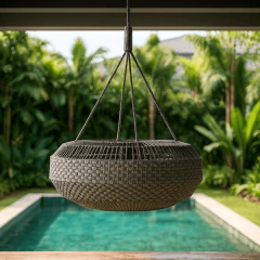 Luminária Pendente em Corda e Tricô Náutico - loja online