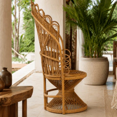 Cadeira/Poltrona Luwih em rattan - CarmelaBlend ® | O Melhor dos Mundos num Click