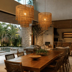 Luminária pendente Taiti em Rattan - CarmelaBlend ® | O Melhor dos Mundos num Click