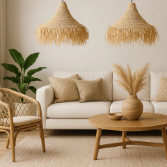 Luminária pendente em Sisal - comprar online