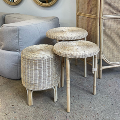 Trio de Mesas em Rattan - CarmelaBlend ® | Online e Descomplicado