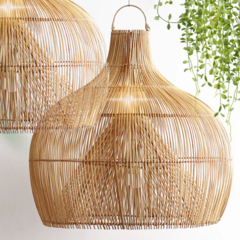 Luminária Pendente em Rattan