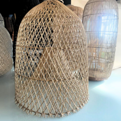Luminária pendente em Rattan