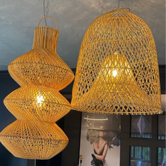 Luminária pendente em Rattan na internet