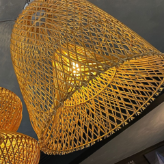 Luminária pendente em Rattan - comprar online