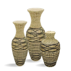 Vaso em Bambu e Algas Marinhas na internet