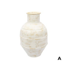 Vaso Bianco Patina em Metal - comprar online