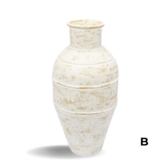 Vaso Bianco Patina em Metal na internet