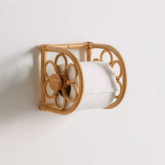 Suporte de Papel Solani em Rattan