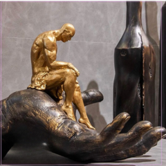 Escultura O Criador e a Criatura