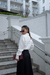 Imagem do Conjunto Giorgia | Camisa Off + Saia Noir