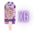 X6 CEPILLOS ROSA - Modelo LAILA