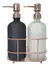 Set Dispenser Vidrio Shampoo Y Acondicionador - comprar online